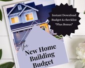 Home Budget Spreadsheet, Construction Cost Tracker, Excel Spreadsheet, Budget Binder, Home Renovation Planner, Home Building Checklist