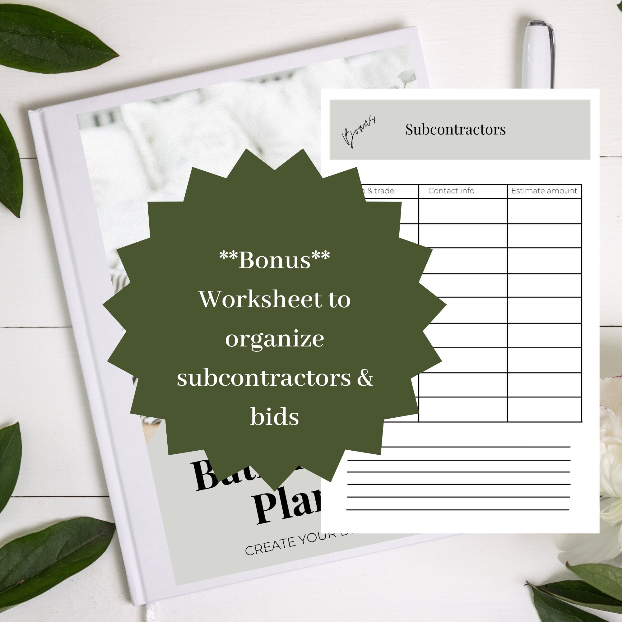 Home Renovation Planner Workbook for Kitchens and Bathrooms Etsy