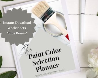 Home Paint Color Planner, Home Renovation Planner, Paint Palette, Home Building Checklist, Interior Design Planner, Home Decor Planner