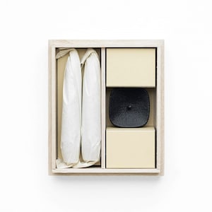 Japanese Rustic Haze Wax Candles Gift Set, Cozy Organic Sumac Wax Candles, Unique Handmade All Natural & Sustainable Materials From Takazawa