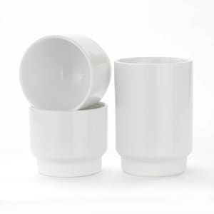 Japanische Teetasse, Asemi Co. Hasami-Yaki weiße traditionelle handgefertigte Matcha-Tasse aus natürlichem Ton, einzigartiges Geschenk grüner Tee Kaffee, Espresso, Sake