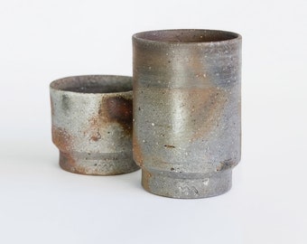 Japanse theekop, Asemi Co. Bizen-Yaki traditionele handgemaakte matcha-kop van natuurlijke klei, uniek cadeau - groene thee, koffie, espresso, sake