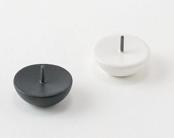 Tiny Japanese Ceramic Candle Holder, Unique Handmade of Ceramic and Iron, By Daiyo Candle