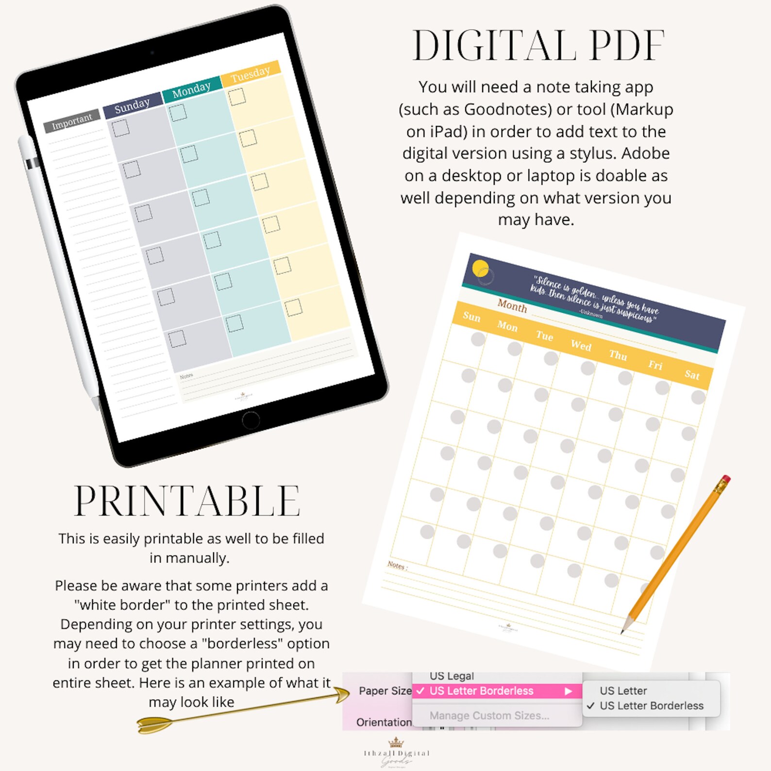 Dateless 88 page Parent Planner Family Planner unisex Etsy