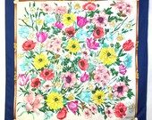 Authentic Gucci Silk scarf Women Shawl Gucci Babushka Wrapped Gucci Head Scarf Squares Silk Hair Scarves Luxury Personalized Gifts Flower