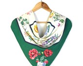 Authentic Gucci Silk scarf Women Shawl Babushka Wrapped Head Scarf Squares Silk Hair Scarves Luxury Classic Personalized Gifts Flower Floral