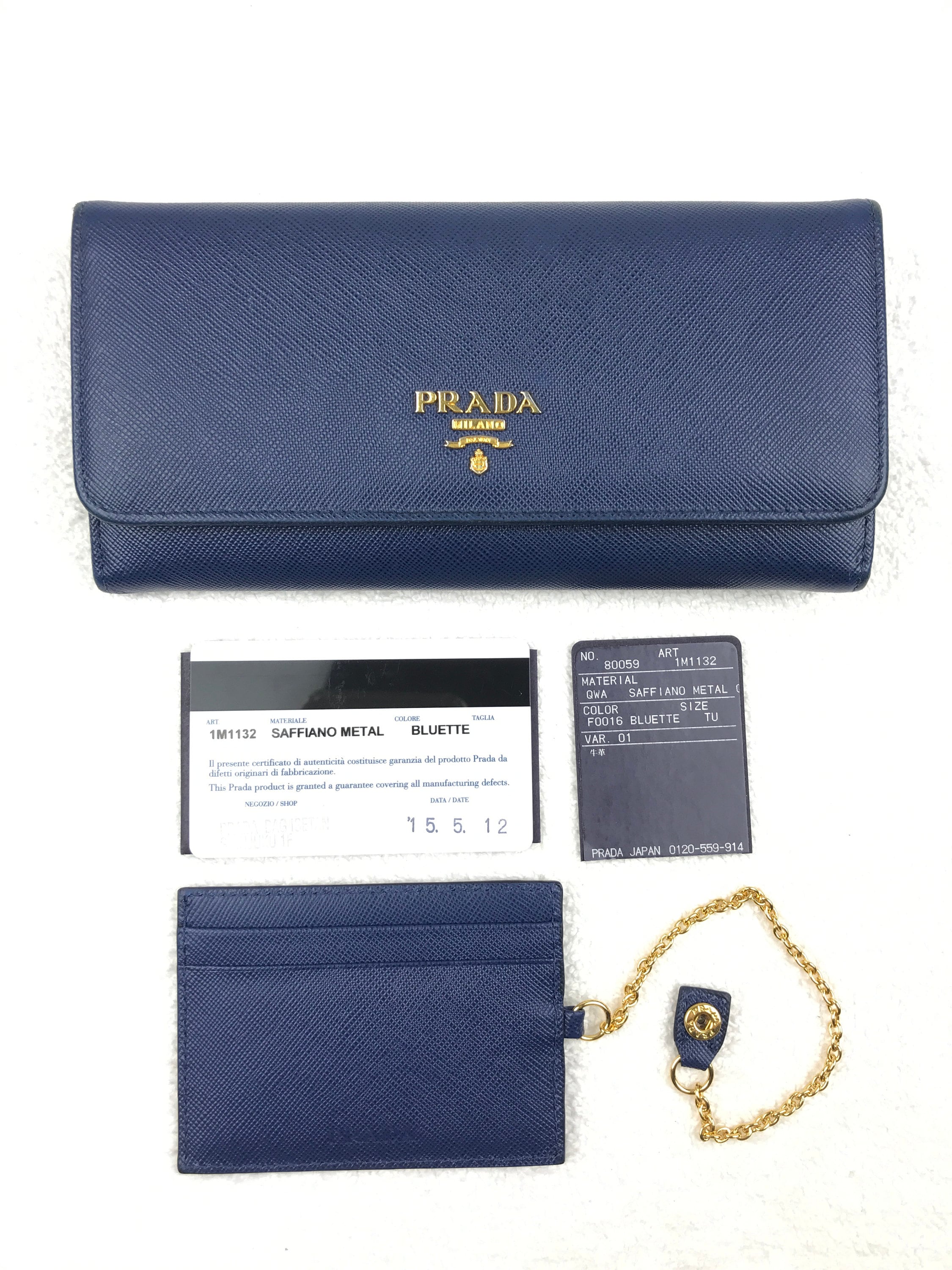 Prada Bluette Tessuto Nylon and Saffiano Leather Small Messenger