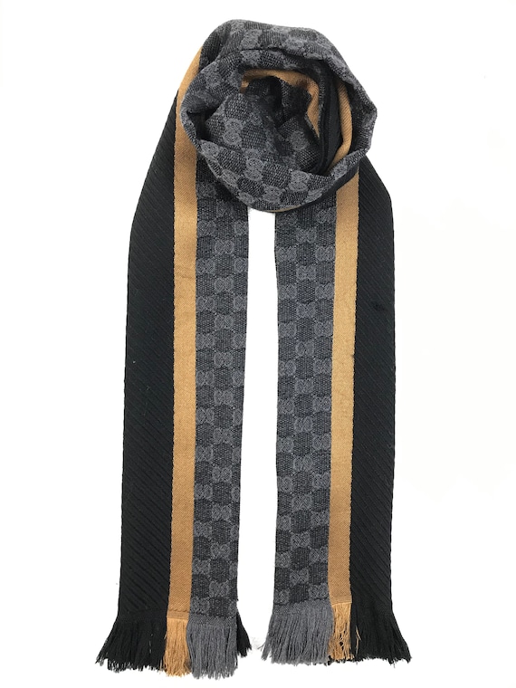 Buy Vintage Gucci Scarf Muffler Pure Cashmere Gucci Monogram Online in  India - Etsy