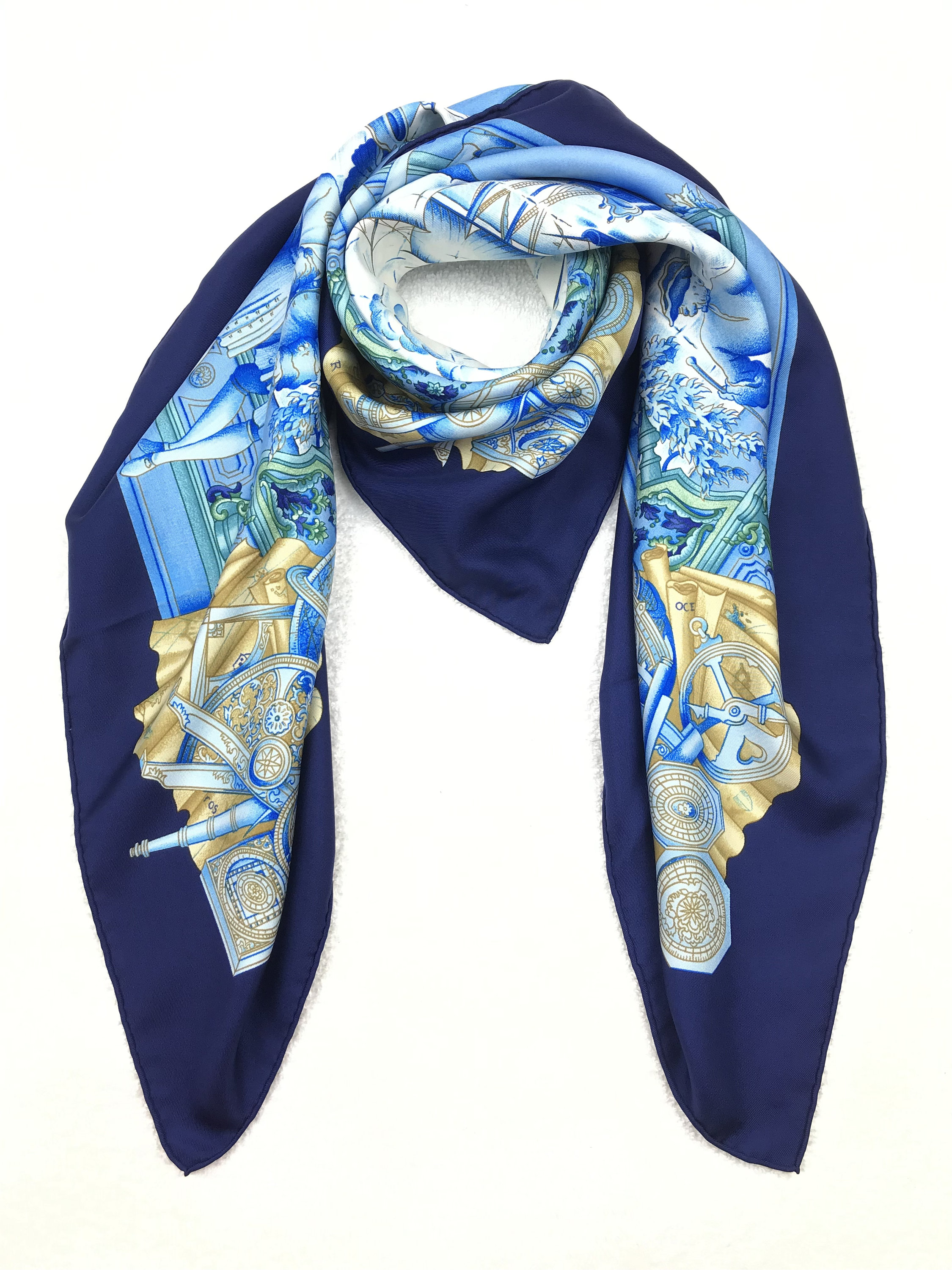 Azulejos Hermes Scarf Designed by Catherine Baschet in 1992 - Etsy