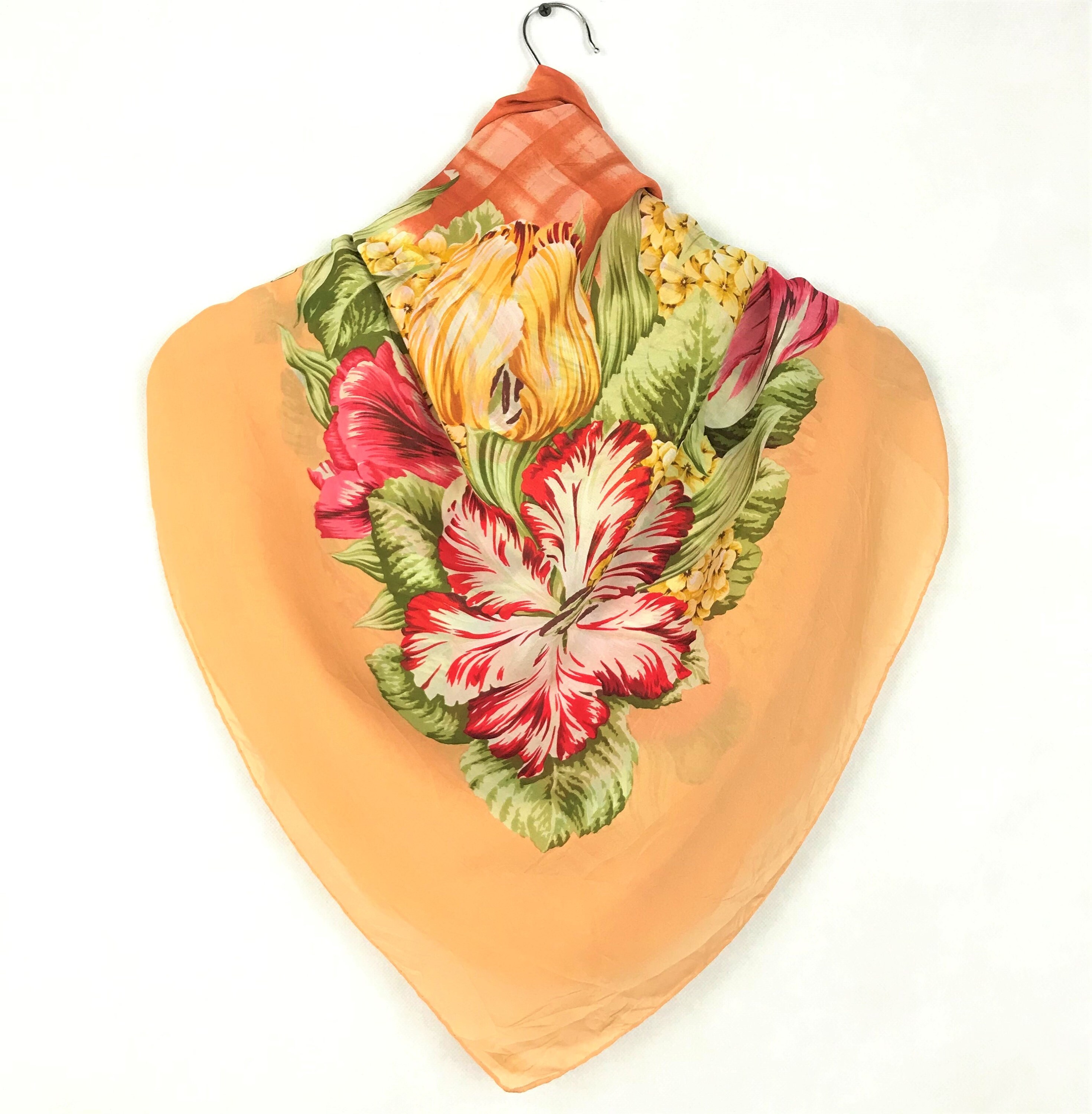 Authentic Gucci Silk Scarf Women Shawl Babushka Wrapped Head Etsy