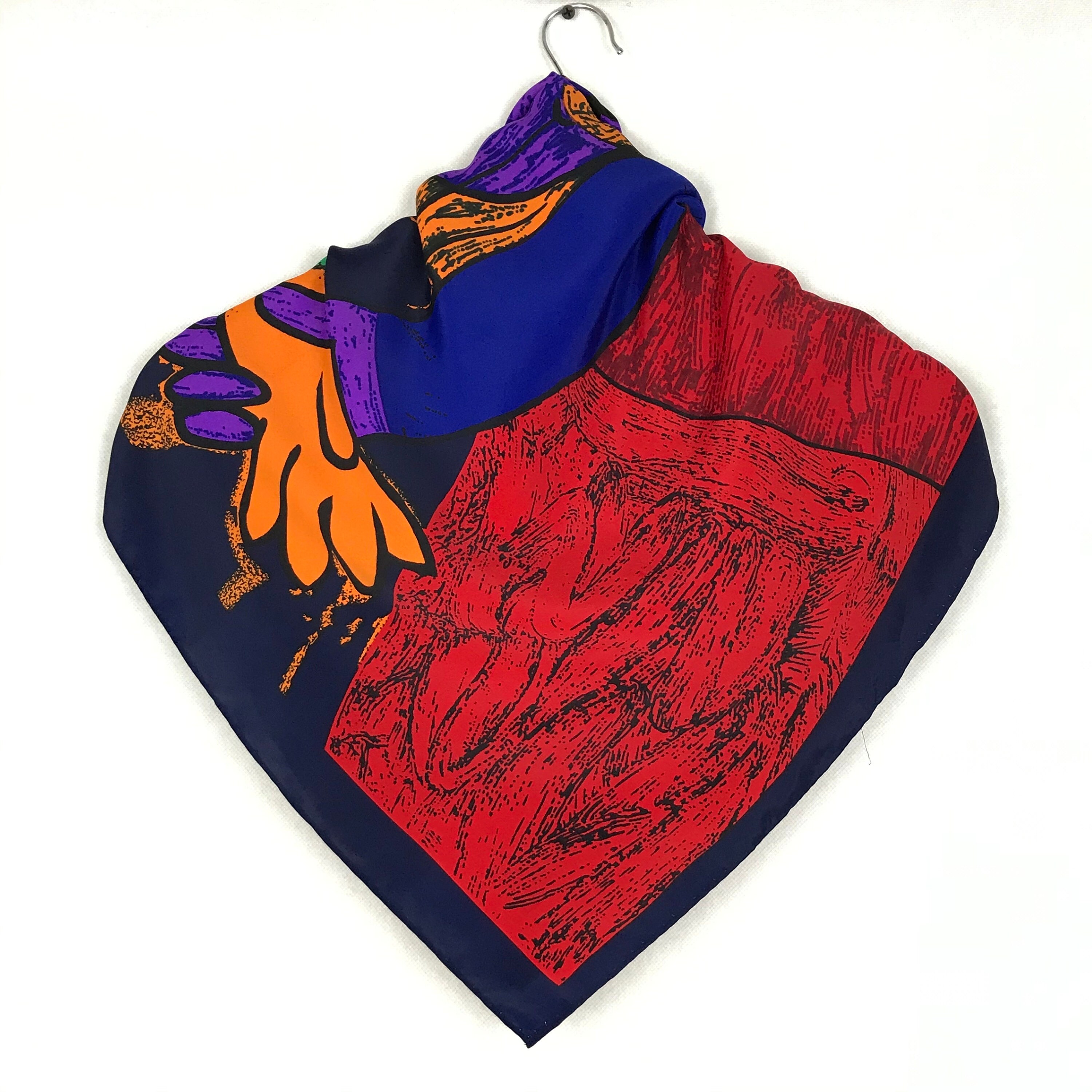 Classic Picasso Silk Scarf Women Shawl Babushka Wrapped - Etsy UK