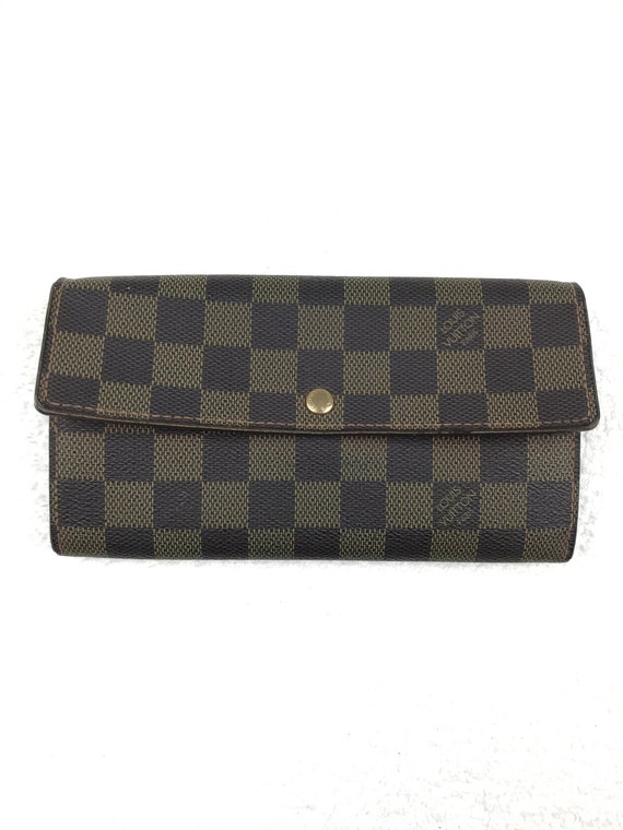 Louis Vuitton Wallet Compact Trifold Damier Graphite Black in Canvas - US