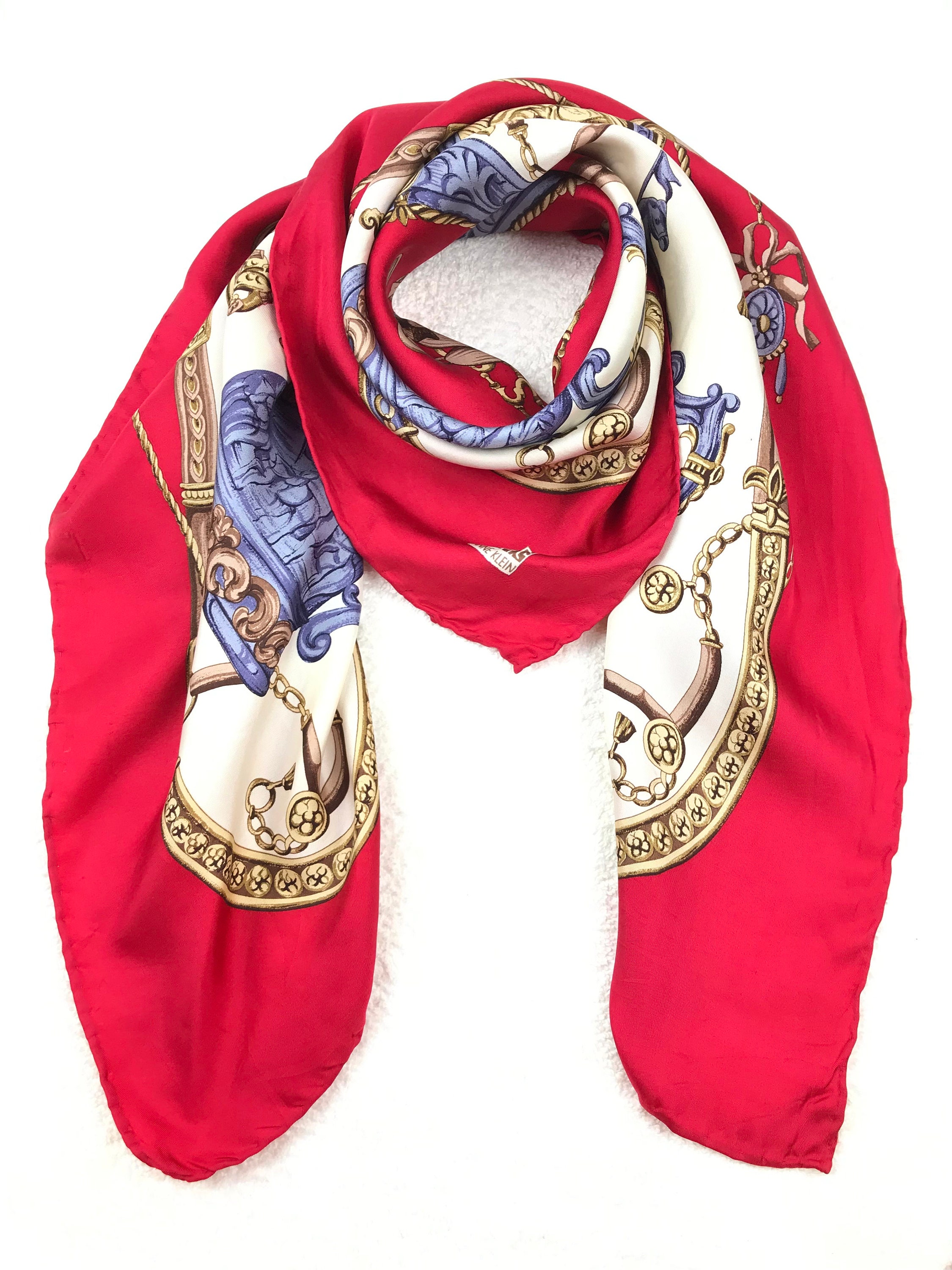 Buy Vintage Anne Klein Silk Twill Scarf Women Accessories Silk Online in  India - Etsy