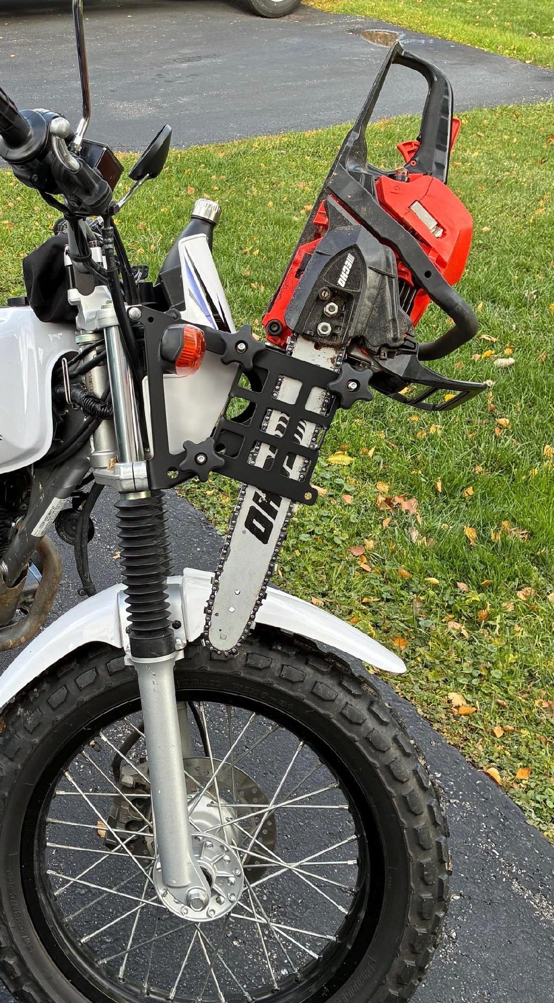 Tr200 Front Rack Chainsaw Mount for Tw200 Rack - Etsy