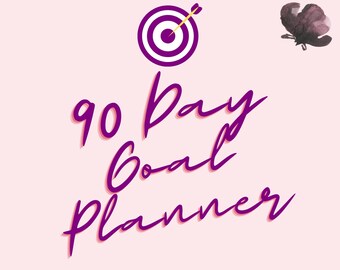 90-day Goal Planner Printable Planner Goal Action Plan Goal Journal ...