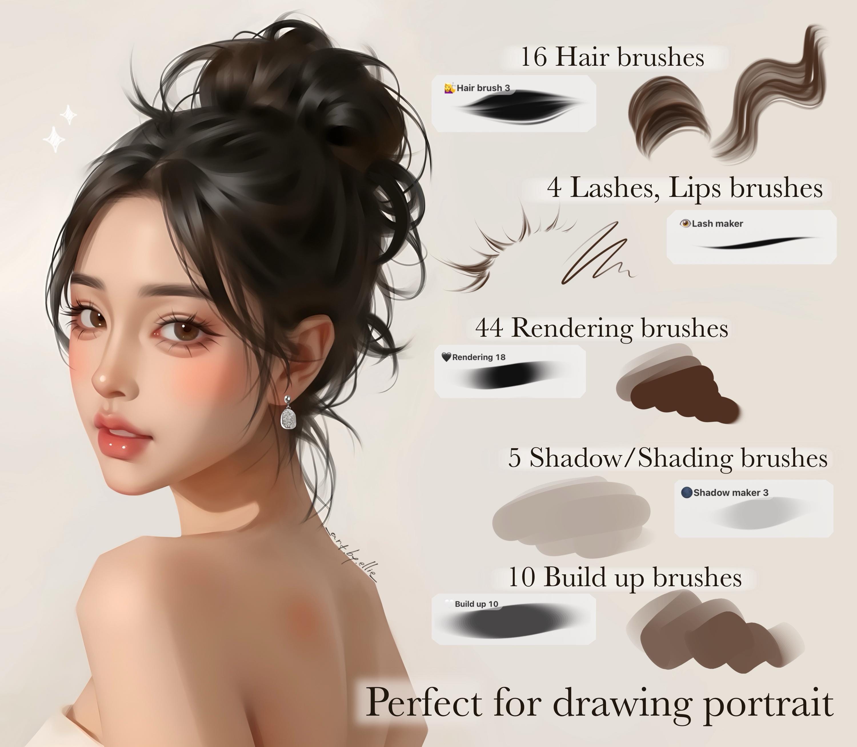 Procreate Semi Realistic Artstyle Pinselset, Procreate Pinselset ...