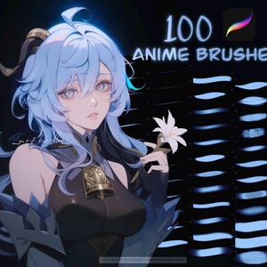 Procreate Soft Anime Style Pinselset, Manga Pinselset, Procreate Pinsel, Mal- und Skizzierpinsel