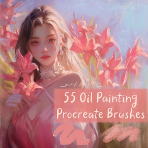 Procreate 用ポートレート オイル ブラシセット、ポートレート Procreate ブラシ、ブラシセット バンドル、ポートレート ブラシ、アニメ Procreate ブラシ、デジタル描画