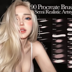 Procreate Semi Realistic Artstyle Pinselset、Procreate Pinselset、Procreate Brushes、Mal- und Skizzierpinsel