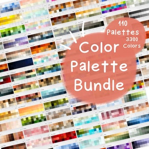 110 Procreate Color Palettes Bundle / Procreate Color Palette / Procreate Swatches / Digital Color Palettes