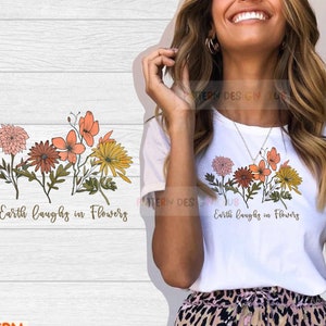 Blumen Sublimation PNG, Blumen Png, Florals Png, Botanik Sublimation, Osterhase, Tshirt PNG Transfer