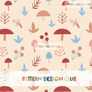 Abstract Florals Seamless Pattern Design uso comercial, Flowers Seamless Pattern, Florals Seamless Digital file, Boho Florals Fabric