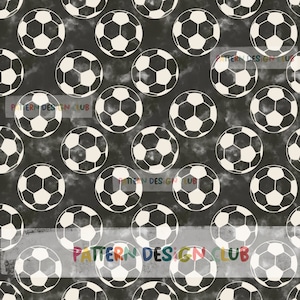 Football Soccer Neutral Seamless Digital Pattern File for Commercial Use, Football Seamless Pattern, Sports Seamless Pattern
