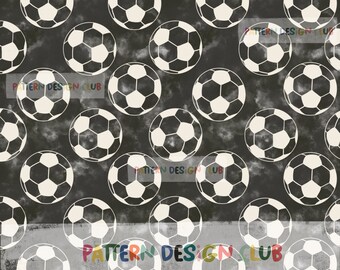 Football Soccer Neutral Seamless Digital Pattern File for Commercial Use, Football Seamless Pattern, Sports Seamless Pattern