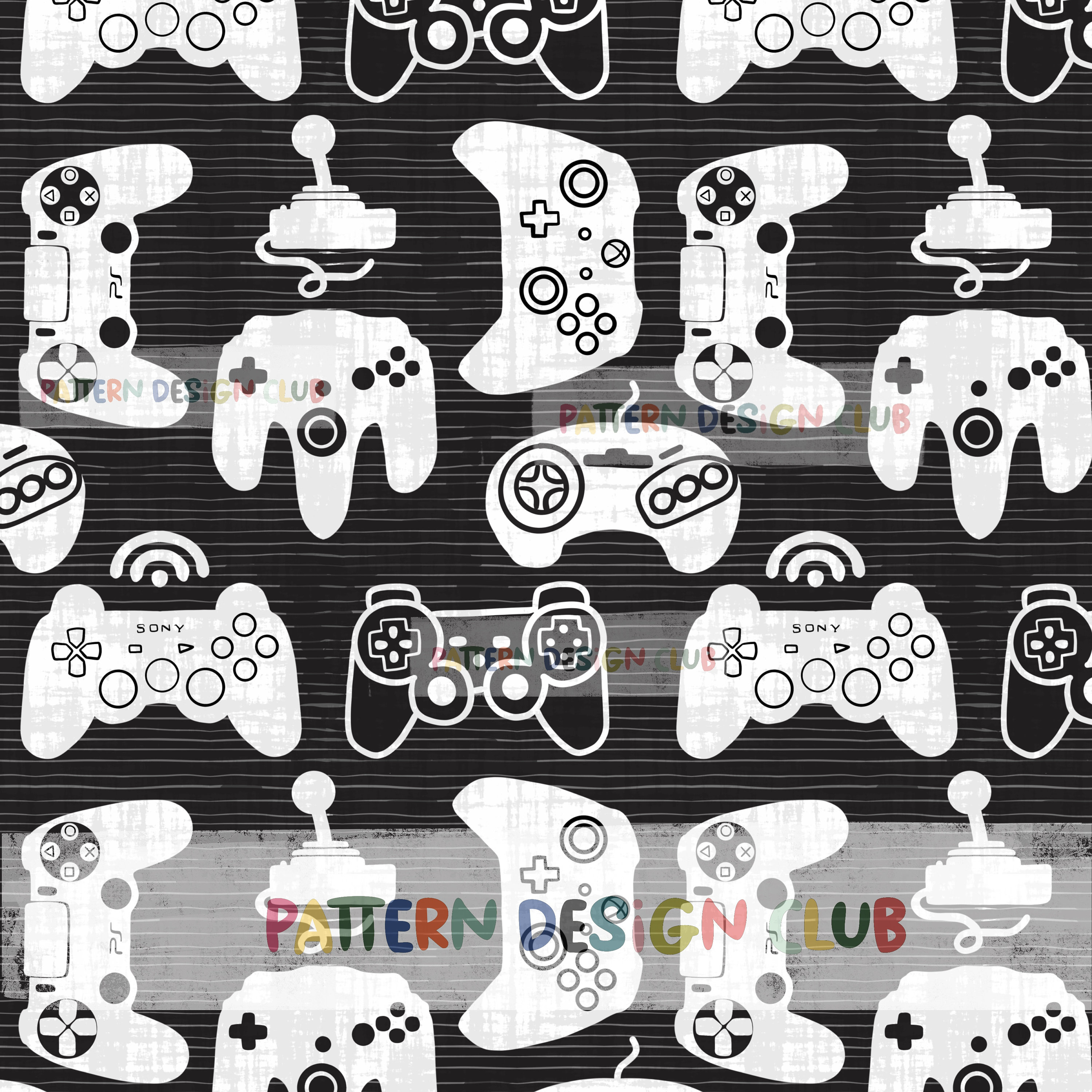 Gamer Seamless Pattern, Seamless Repeat Pattern Video Game, Boys ...