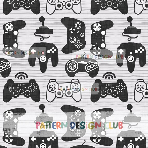 Gamer Seamless Pattern Seamless Repeat Pattern Video Game - Etsy