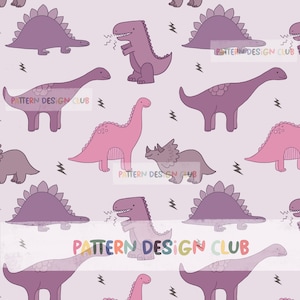 Dino Neutral Seamless Pattern Design for Commercial Use, Dino Seamless Digital Pattern for Fabric, Dinosaur Neutral Digital Paper