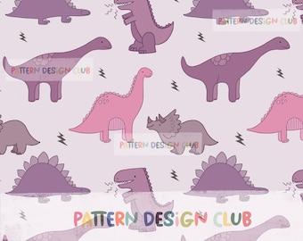 Dino Neutral Seamless Pattern Design for Commercial Use, Dino Seamless Digital Pattern for Fabric, Dinosaur Neutral Digital Paper