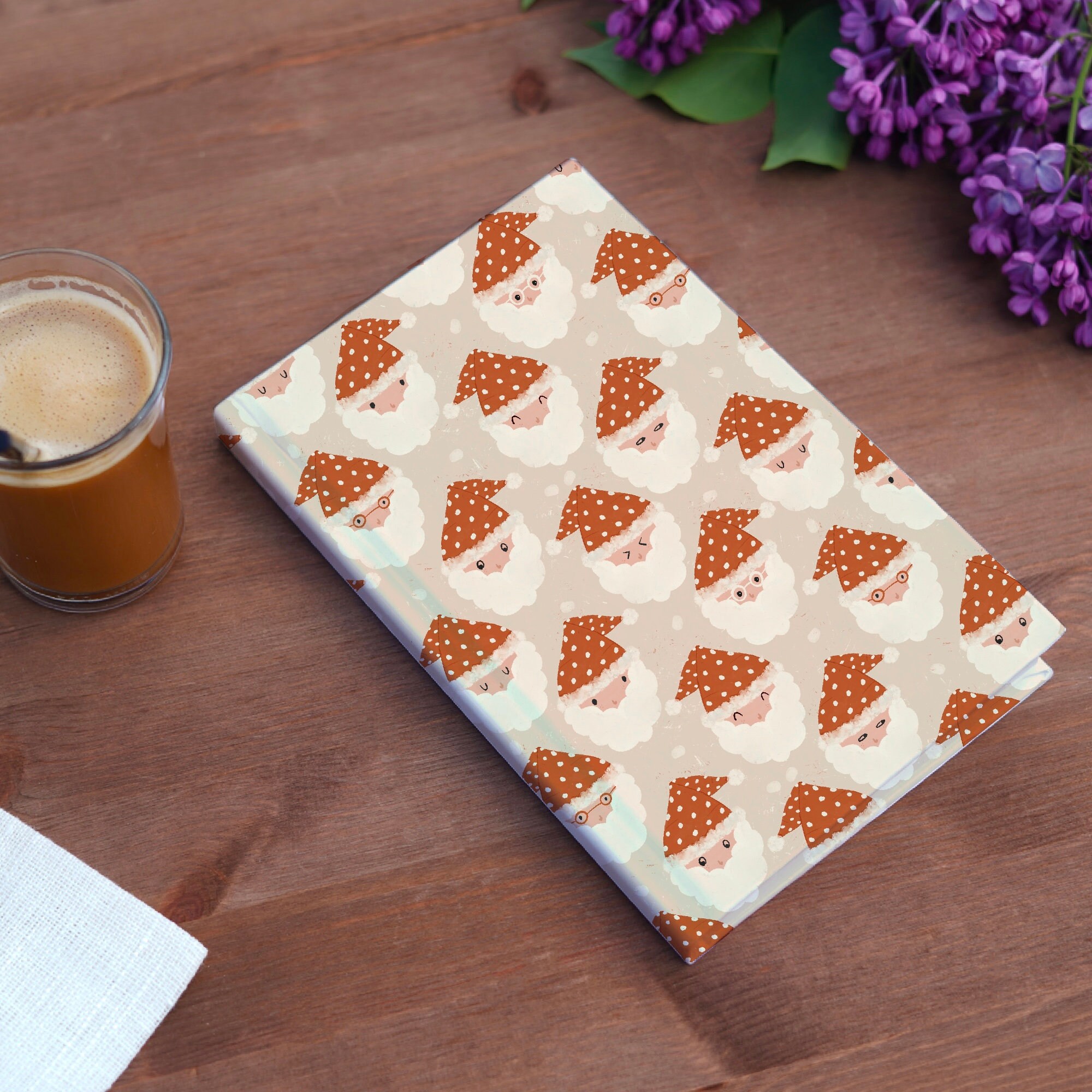 Santa Christmas Seamless Pattern for Commercial Use, Santa Seamless ...