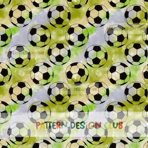 Football Soccer Neutral Seamless Digital Pattern File for Commercial Use, Football Seamless Pattern, Sports Seamless Pattern