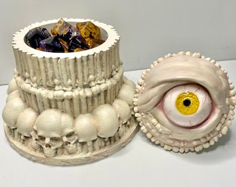 Boîte à dés Necro - Étui décoratif imprimé en 3D