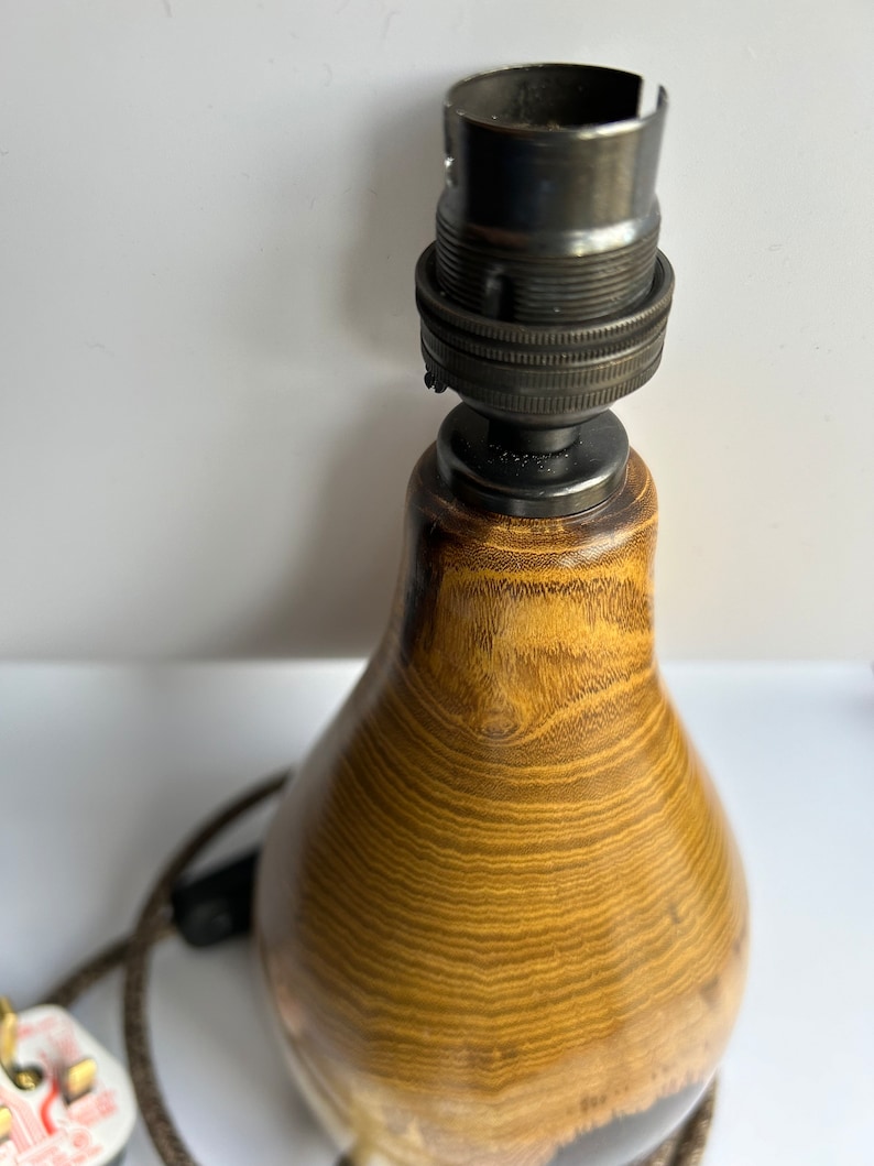 Handmade Wooden Table Lamp Stand Etsy UK