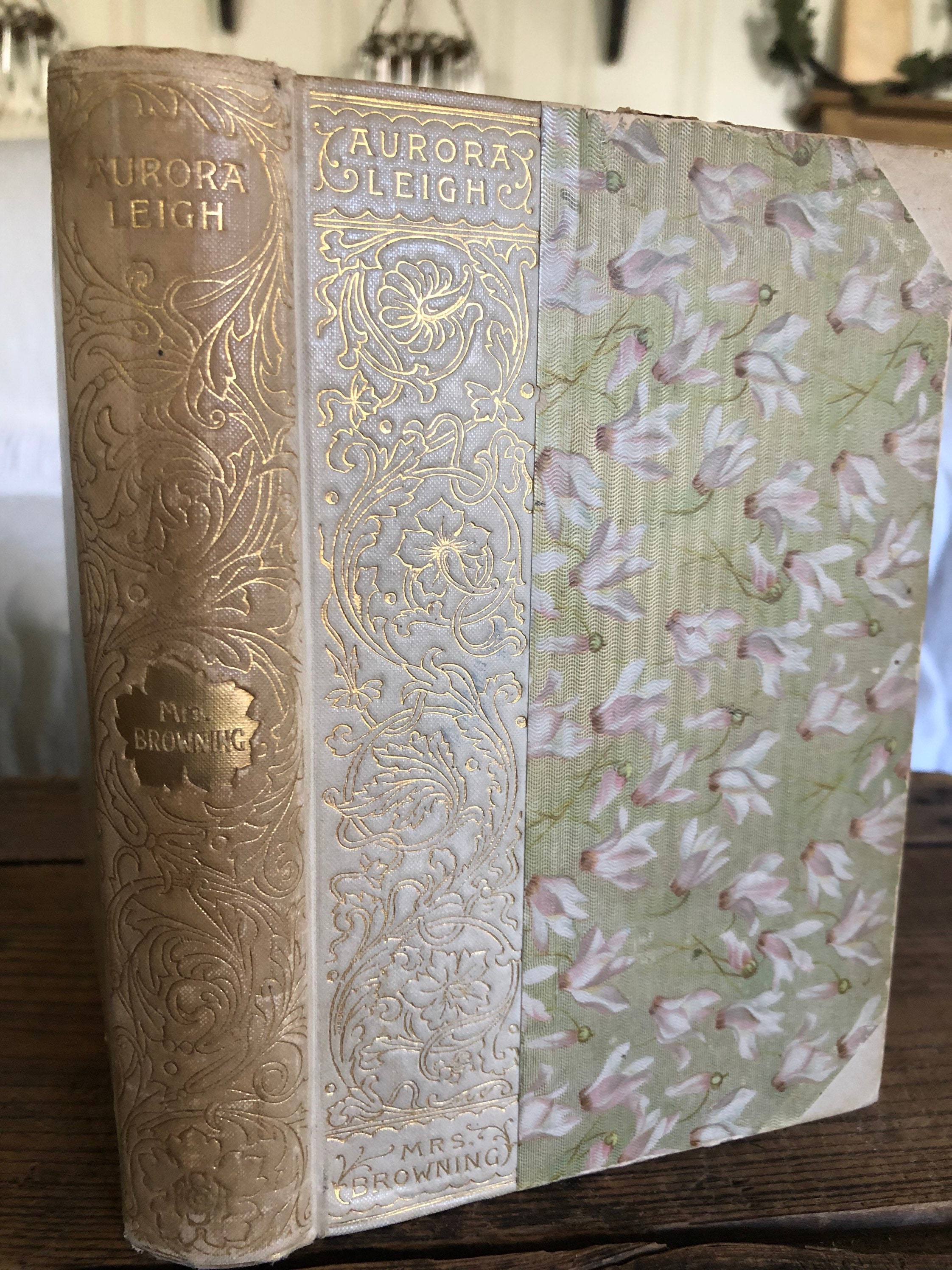 1892 Aurora Leigh by Elizabeth Barrett Browning Rare Antique Etsy