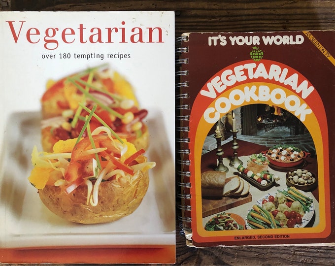 2 Vegetarian Cookbooks - Vegetarian Cookbook - It's Your World (as seen on TV) and Vegetarian, Over 180 Tempting Recipes