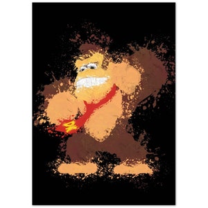 Donkey Kong Poster | Gift for Boys Room | Game Room Art | Gift For Gamer | Nintendo Poster | Retro Gaming Decor