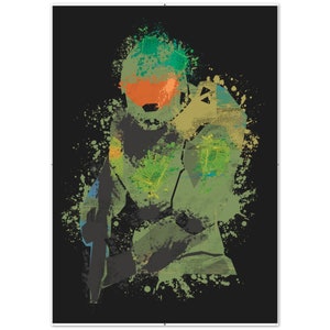 Master Chief Halo Wall Art Print | Game Room Art | Gift For Gamer | Boys Room Poster Print | Video Game Decor