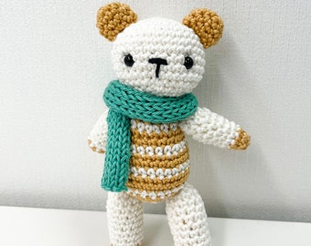 Amigurumi Teddy Bear Crochet Pattern, Easy Beginner Project (PDF)