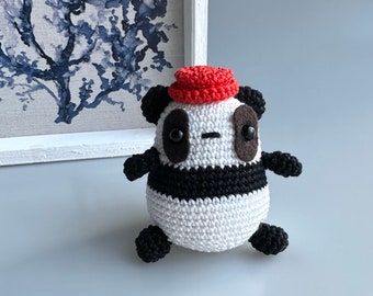 Crochet Panda Plush: Handmade stuffed animal