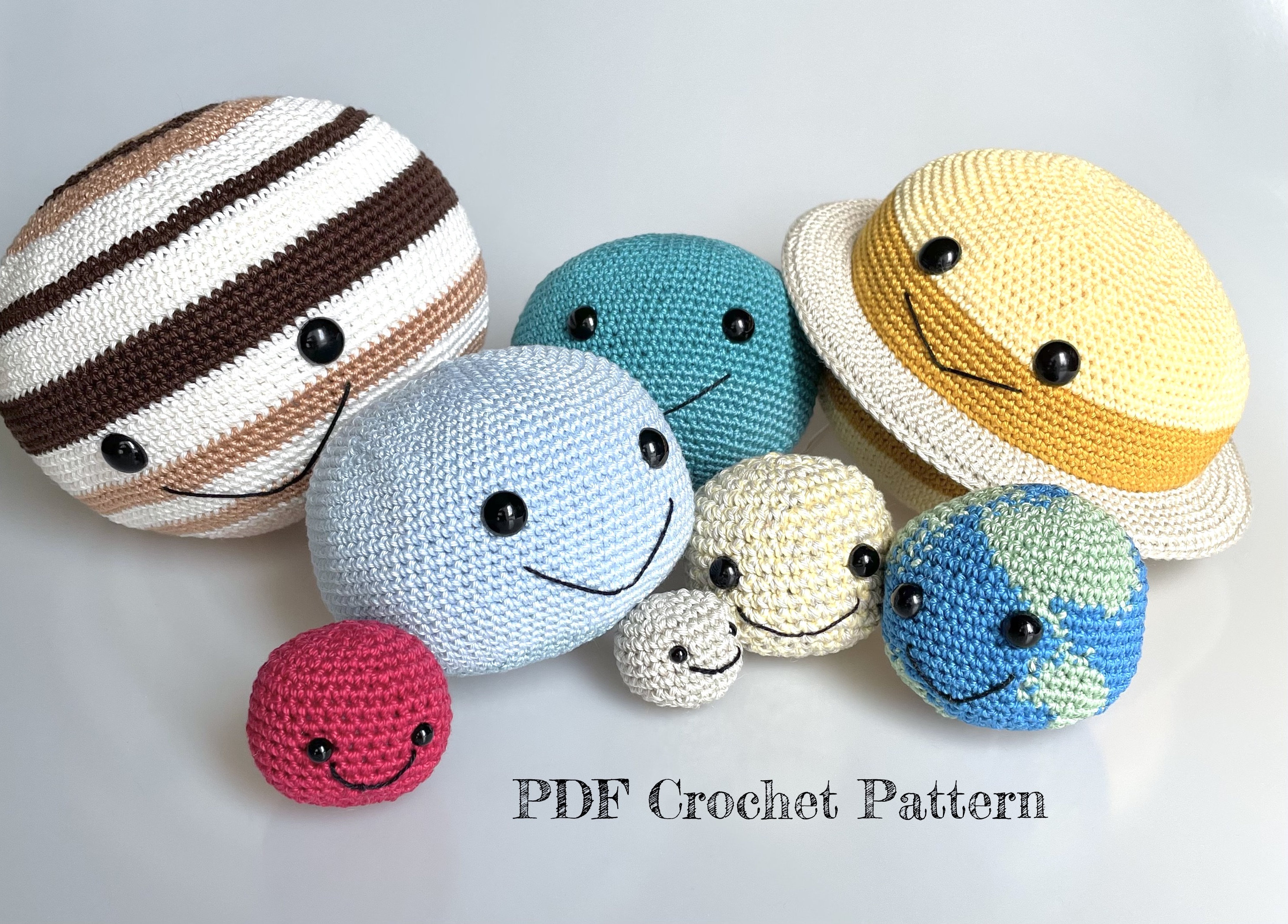 Crochet Planet Pattern: Solar System Plushies (PDF Pattern) - Etsy