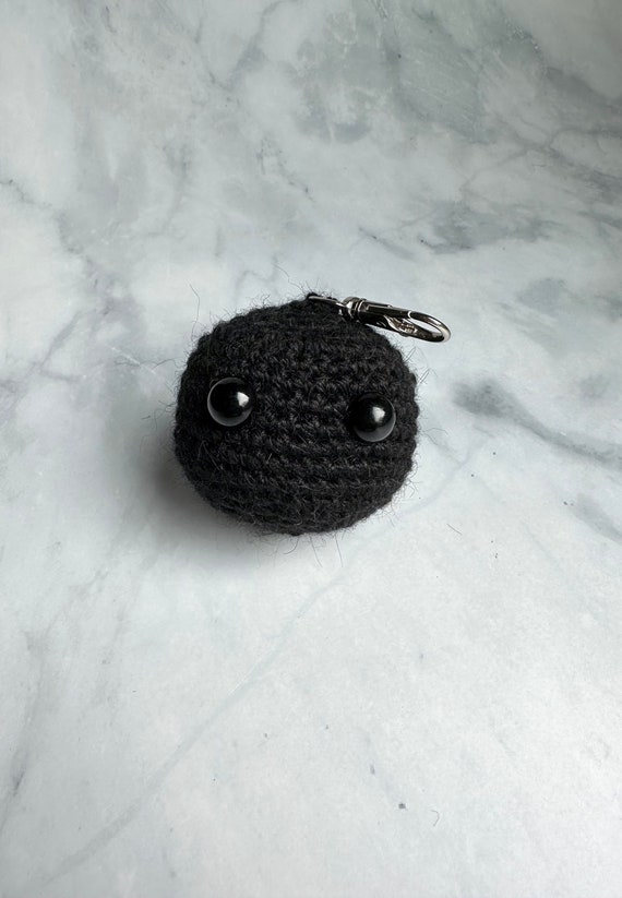 Crocheted Black Hole Plush Keychain: Outer Space Gift