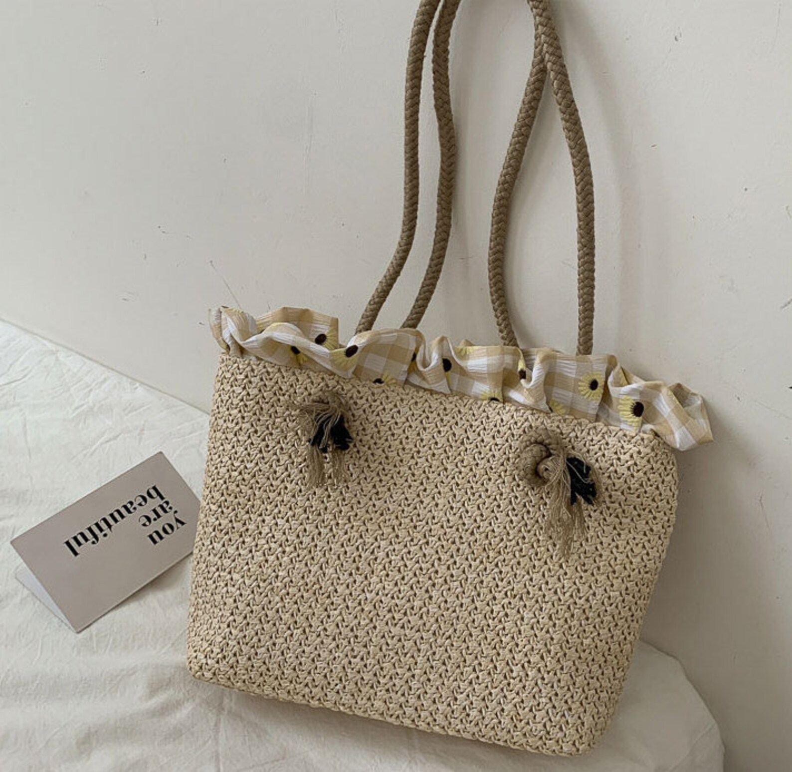 Fashion Women's Summer Straw Bag Tote Shoulder Bags Large Etsy