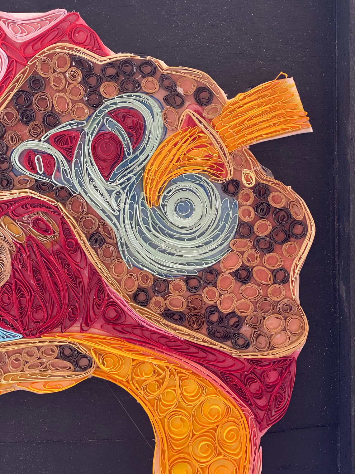 Medical office wall art paper quill wall art human ear wall Etsy