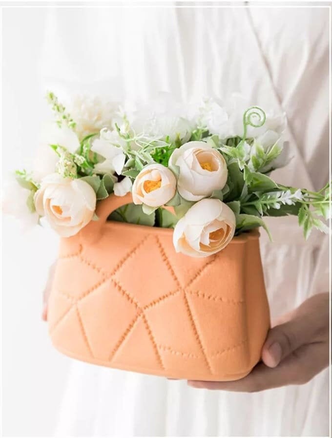 Ceramic Handbag Vase Ladies Handbag Flower Vase Cute Purse Etsy UK
