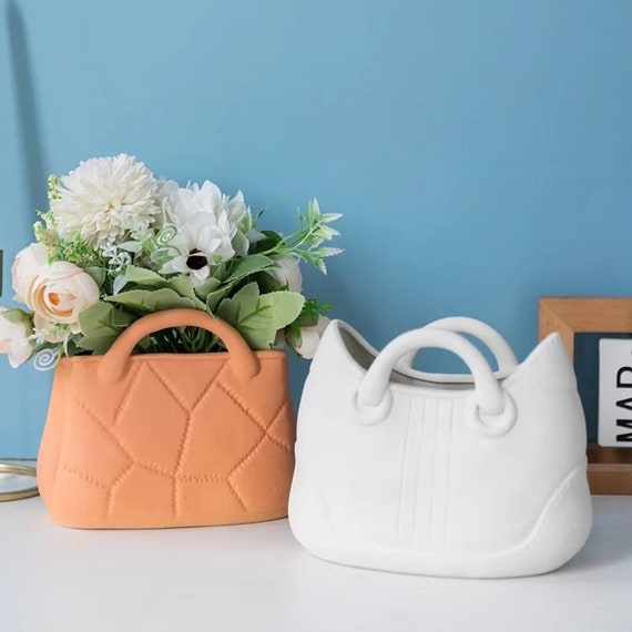 ceramic handbag vase