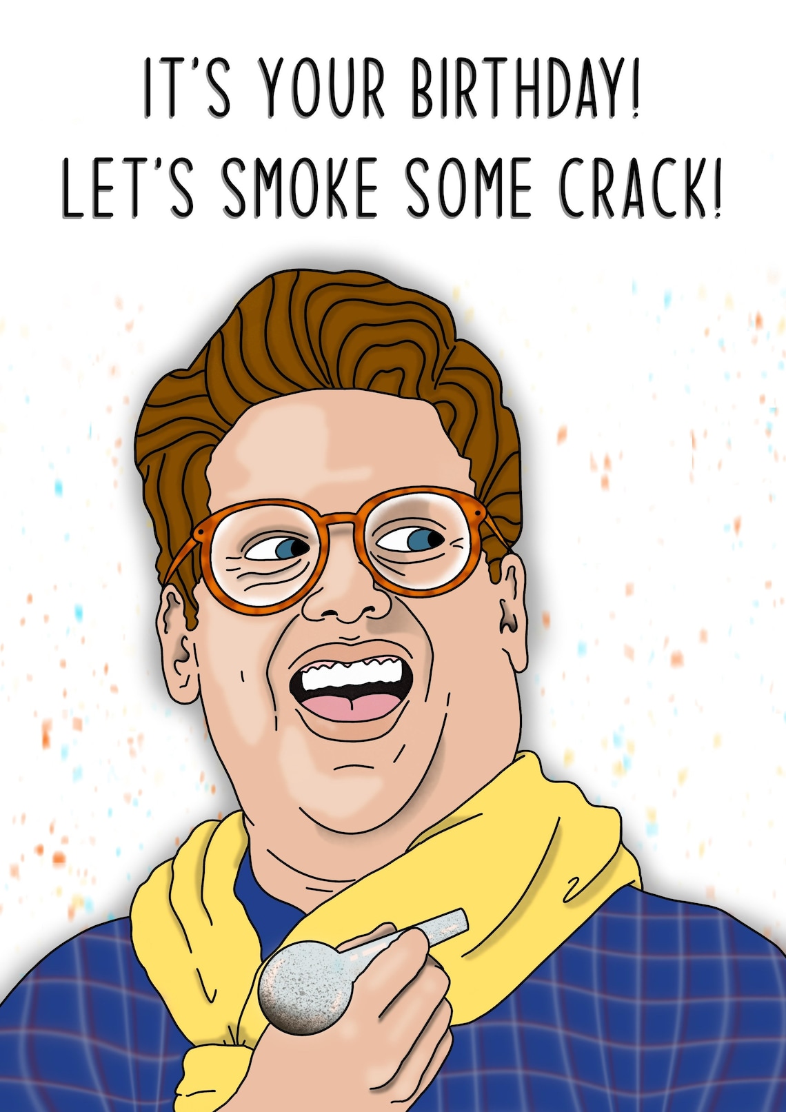 Wolf of Wall Street Birthday Card Crack Cocaine Funny Etsy