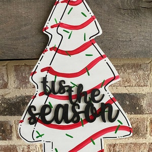 Christmas Tree door hanger, Christmas tree door sign, Door sign for Christmas, Christmas Ornament, Christmas Decoration, Christmas decor image 7